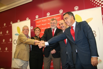 De zq a dcha, Enrique Aguilar, Isabel Gonzlez, Jose Manuel Roldn, Juan Francisco Marijun y Jose Antonio Cristbal