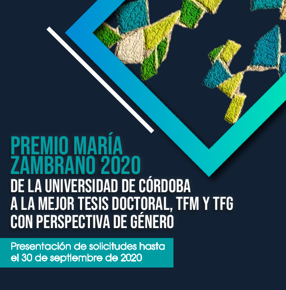 cartel Premio Maria Zambrano