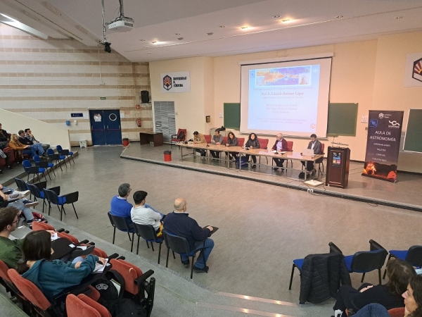 El aula magna del aulario Averroes donde se impartió la conferencia