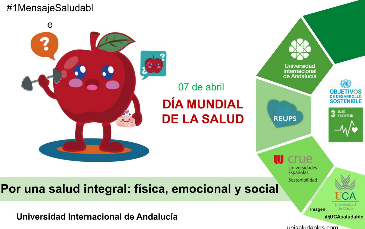 mensaje saludable abril 25