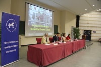 De izqda. a dcha., Francisco Castejn, Jos Carlos Gmez Villamandos, Rosario Moyano y Ana Muoz