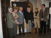  De izq a dcha Joaqun Mellado, Balbino Povedano, Manuel Concha, Rafael Solana, Carmen Blanco y Eulalio Fernndez