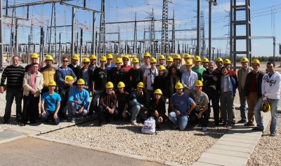 Los alumnos durante una de las visitas