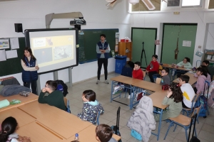 Un momento de la formación en el CEIP Tirso de Molina